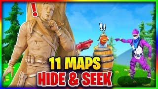 ️‍️ best 11 HIDE and SEEK maps in Fortnite - HIDE & SEEK fortnite Code 