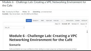 Module 6 - Guided Lab: Creating a Virtual Private Cloud