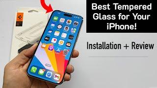 Best Tempered Glass For iPhone 14, iPhone 13, 12 ,11 | Spigen EZ Fit Screen Protector (HINDI)