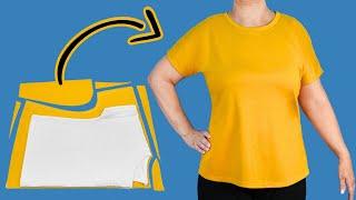 Fastest way to sew a T-shirt - you don't need to be a tailor! Miarti ️