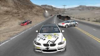 need for speed pro street - 4 crashes in 1 corner