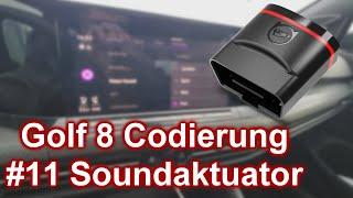 VW Golf 8 | Volkswagen | Codierungen | OBDeleven VCDS | #11 Soundaktuator anpassen