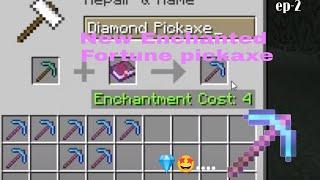 ENCHANTED FORTUNE PICKAXE |MINING GURU | EP 2| #miningguru7 #minecraft #gamingvideos