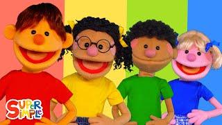 Red Yellow Green Blue featuring The Super Simple Puppets | Kids Songs | Super Simple Songs