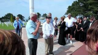 CCVA and John Hildebrand at American Cemetery Omaha Beach