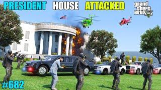 GTA 5 : MICHEAL SAVING PRESIDENT FROM WHITE HOUSE | GTA 5 GAMEPLAY #682