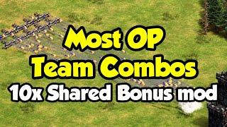 The Most OP Team Combos in "10x Shared Civ Bonus" Mod