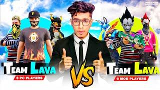 Team Lava Pc Vs Team Lava Mobile  Free Fire War #akshayakz