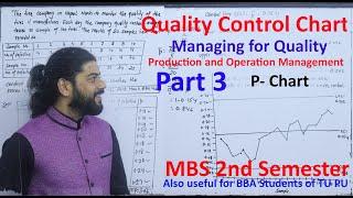 Managing For Quality Part 3  MBS  2nd semester Production and Operation Management p- Chart
