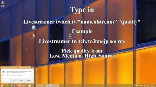 How to watch twitch tv with chat in VLC