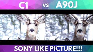 Sony A90J OLED vs LG OLED C1 Picture Quality Test Shadow Details