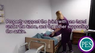 Passive Range of Motion for One Hip and One Knee- Headmaster CNA Testing Skill