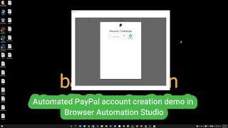 Auto register a Paypal account in Browser Automation Studio