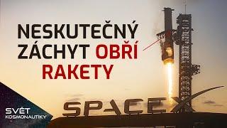 Neskutečný záchyt obří rakety, Start sondy k průzkumu ledové Europy a dva starty Starlinků