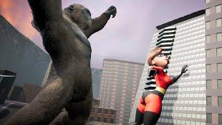 Elastigirl vs King Kong