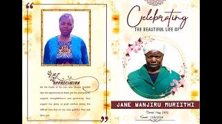 JANE WANJIRU MURIITHI Final Salute (main service)