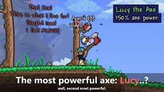 Terraria got Lucy the axe from other world ─ Is it any useful?