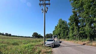 2 for 1 Friday!!!   Car VersuS Pole and Stolen Excavator!!