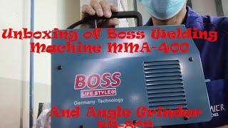 Unboxing of Boss MMA-400 Welding Machine & Angle Grinder