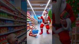 ️ Evolution of baby: Sentaclaus and cute baby in shopping mall  2 #cat #cute #love #shorts