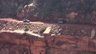 Car falls off cliff