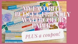 One of My Favorite Budget-Friendly Watercolor Papers | PLUS a coupon!