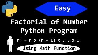 Factorial in Python (using math module)