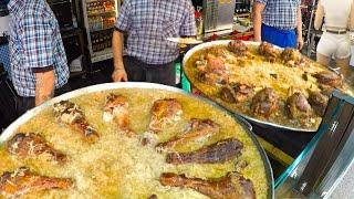 Best Street Food Market in Europe. Huge Blocks of Meat, Melted Cheese, Ribs & more Food