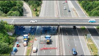 M3 Southbound Closure J4 - J4a 8/9th July 23 for Repair/Painting on the junction road bridge.