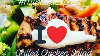 Grilled Chicken Salad  | Healthy Bowl  | #ChickenSalad #GrilledChickenSalad #MustardExpress