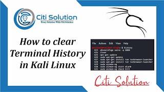 How to Clear Terminal History in Kali Linux | clear_history