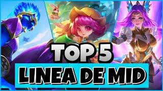 TOP 5 LINEA DE MID | Los Mejores Magos Para Terminar La Season En El Rango Que Quieres