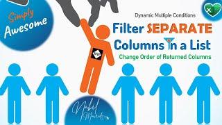 Filter Non Adjacent Columns in Excel-  Change Returned Order Dynamically-  Awesome Tricks