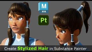 Creating Stylized Hair in Substance Painter for 3D Characters