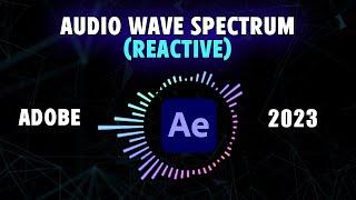 How to Create a Reactive Audio Waveform Spectrum in After Effects 2023! (QUICK & EASY!)