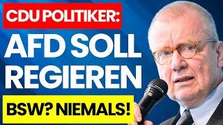 SENSATION! CDU WILL AFD IN REGIERUNG! BSW RAUS! POLITIKER MACHT KRASSE ANSAGE GEGEN WAGENKNECHT!