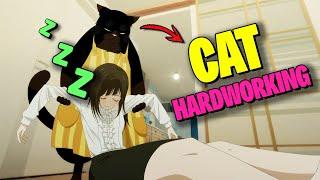 Hardworking CAT that take care of its LAZY OWNER | Anime recap