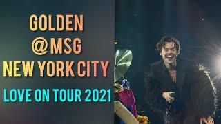 Harry Styles GOLDEN Live from MSG New York City Love on Tour Oct 3, 2021