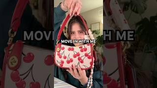 MOVE INTO MY CHERRY COACH BAG (i love it so much) #youtubeshorts #shorts #coachbag