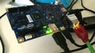 Intel Galileo gen 2 iot image using mraa cpp program led blinking