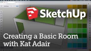 SketchUp Tutorials with Kat Adair: Creating a Basic Room (for Beginners)