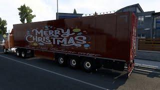 ETS2 MOD review: NGC Christmas trailer skin