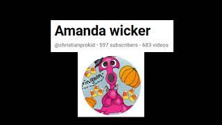 I'm voice acting for my best friend Amanda Wicker.