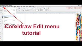 Coreldraw edit menu tutorial in hindi