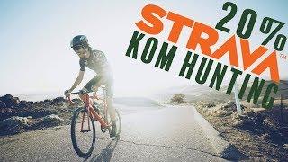 STRAVA KOM HUNTING ON A 20% CLIMB (400watts for 7min w/full commentary)