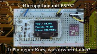 Micropython mit ESP32 - 1: Ein neuer Kurs, was erwartet dich?