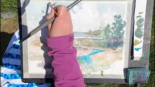 Watercolor Plein Air Demo - South Slough