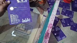 Screen printing || wedding card || by Creative Shibu