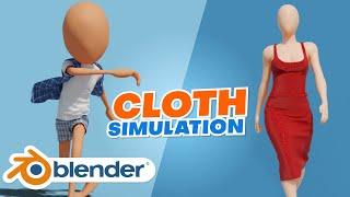 Blender Tutorial - Cloth Simulation | Advance Simulation | Blender 2.9