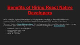 Why Hire React Native Developers